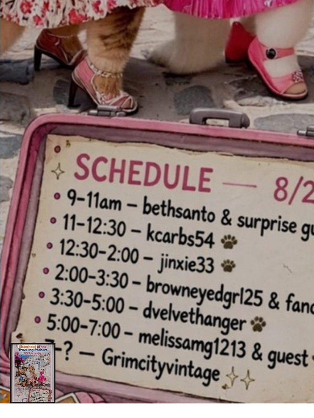Sisterhood of the Traveling Poshers join our train surprise in each show - Picture 2 of 2